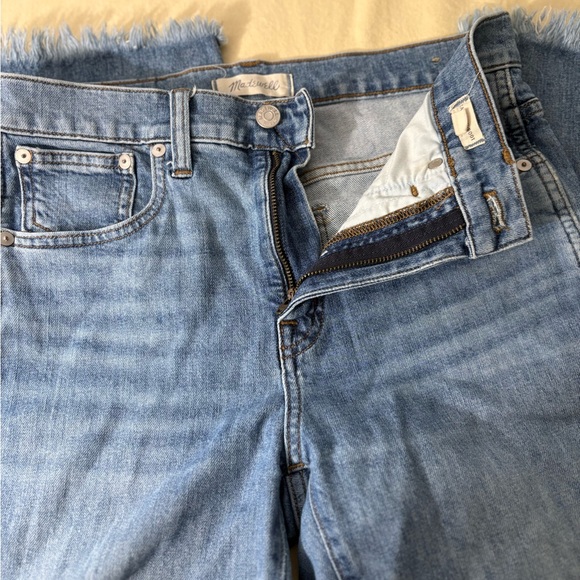 Madewell Cali Demi Boot Cut Jeans size 28 Raw Hem - Picture 5 of 10